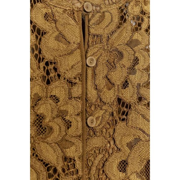 ZARA ZW COLLECTION LACE JACKET WITH PUFF SLEEVES - Picture 7 of 7